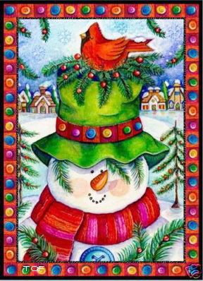 Happy Snowman Wall Panel